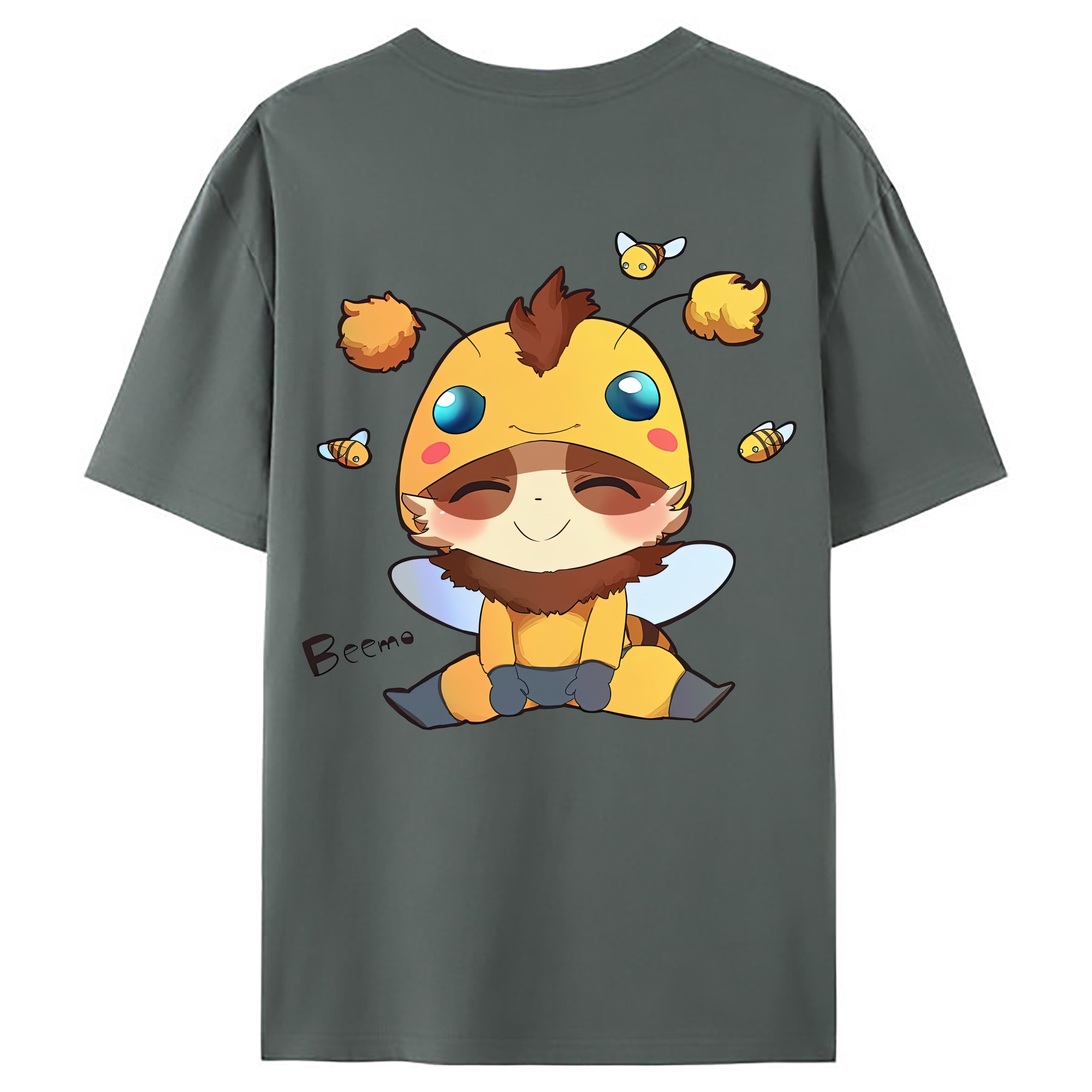 （画像用） リーグ・オブ・レジェンド League of Legends LOL 綿100％ メンズ半袖Tシャツ（バックプリント） 通気性